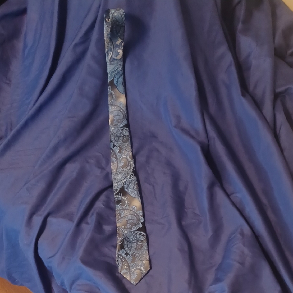 Van Heusen Blue Paisley Tie Classic Accessory